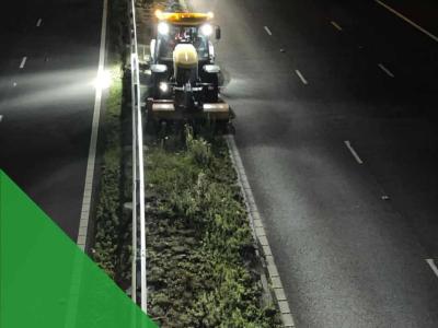 The CGS team in the Southwest work on central reservation grass-cutting 