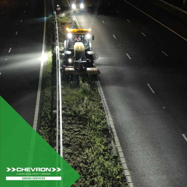 The CGS team in the Southwest work on central reservation grass-cutting