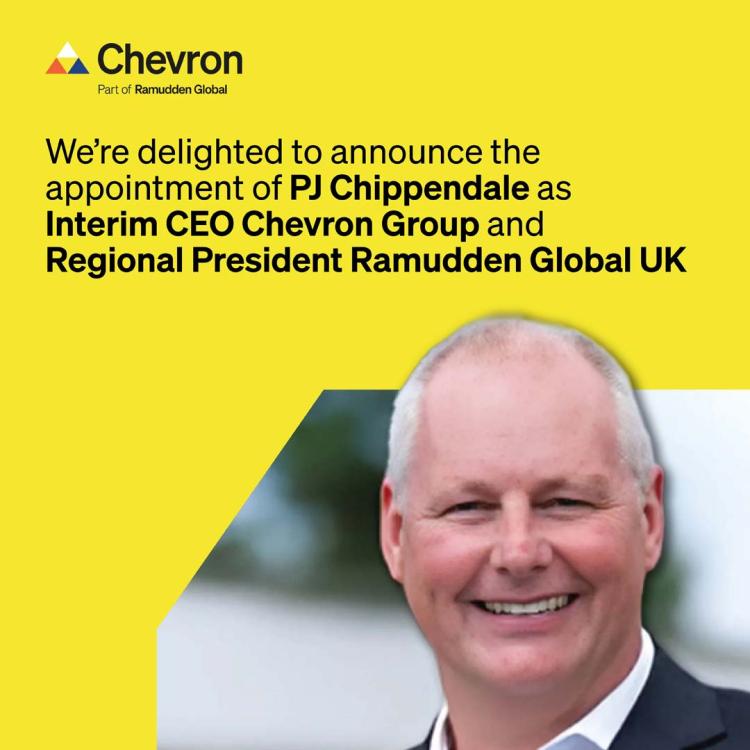 Chevron Group appoint new Interim CEO and Regional President of Ramudden Global UK