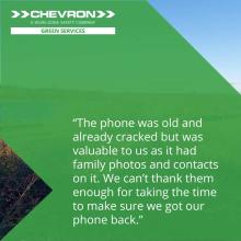Our team go above and beyond to return lost phone to grateful member of the public