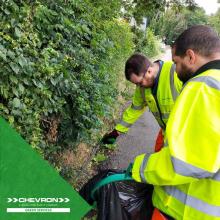 Litter pickers support Greener Highways in Cambridgeshire