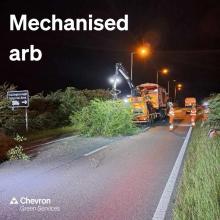 A sustainable approach to sign clearance with mechanised arb