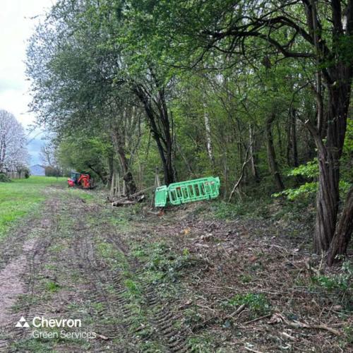 5m buffer zone set up around nesting bird discovered on M2 fence line clearance